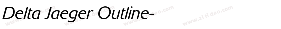 Delta Jaeger Outline字体转换